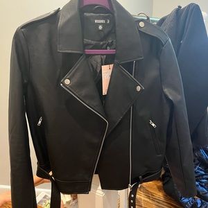New with tags Missguided leather Jacket never worn
